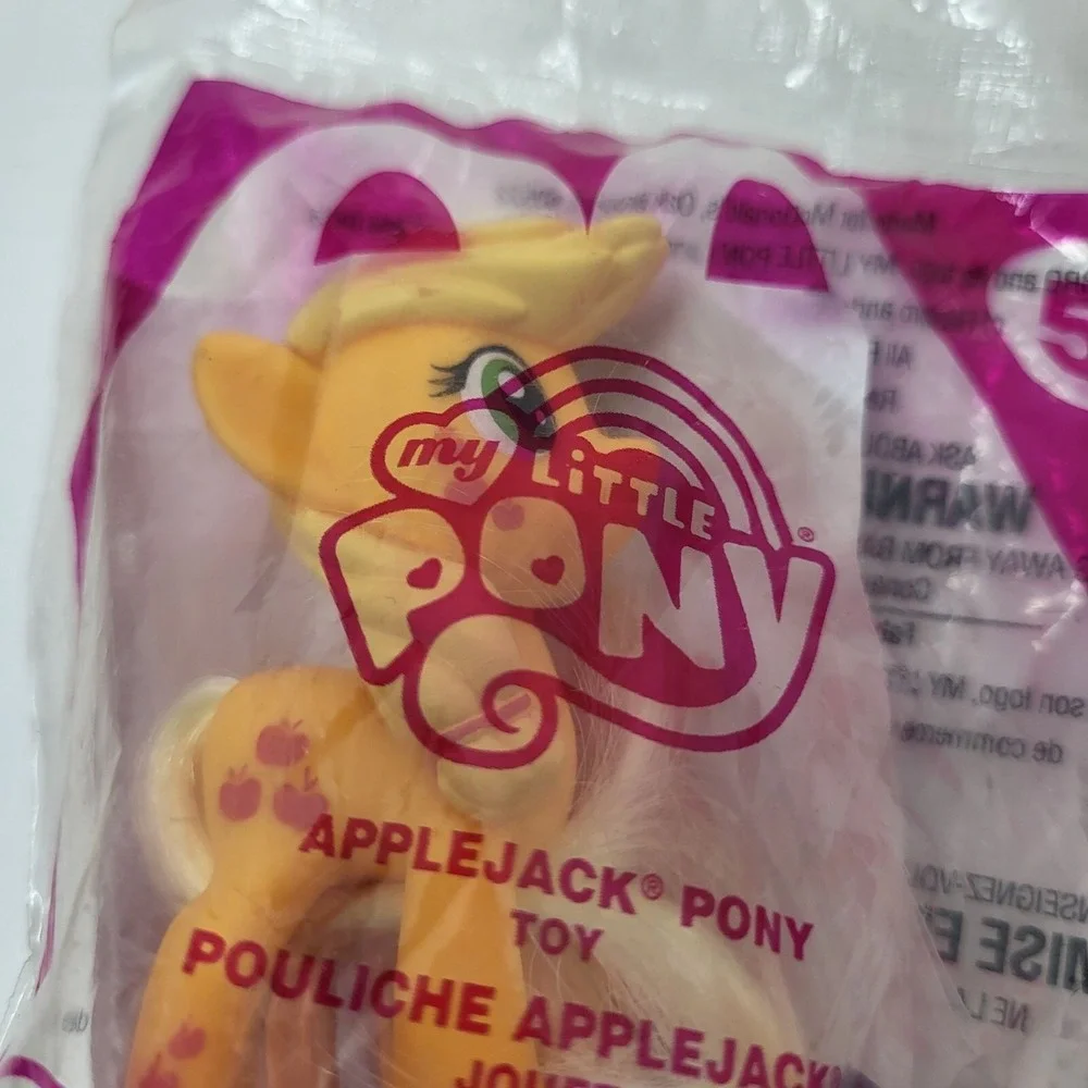 My Little Pony AppleJack #5 McDonald's Happy Meal Toy 2015‎ NIP Kids Collectible